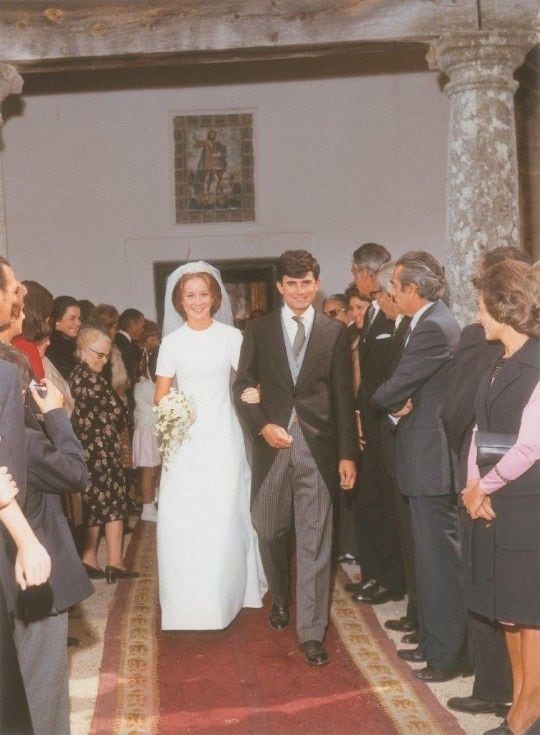 Esperanza Aguirre, el día de su boda con Fernando Ramírez de Haro