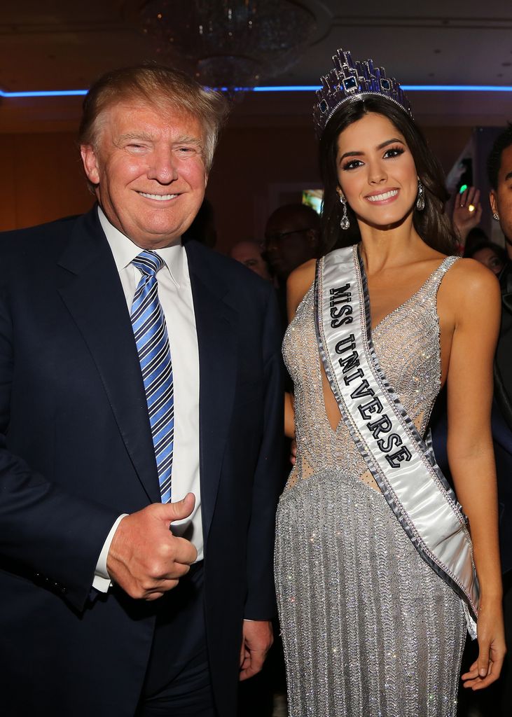 Donald Trump con Paulina Vega, Miss Universe 2014