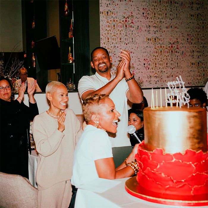 Will Smith celebrando el cumpleaños de su suegra con Jada Pinkett