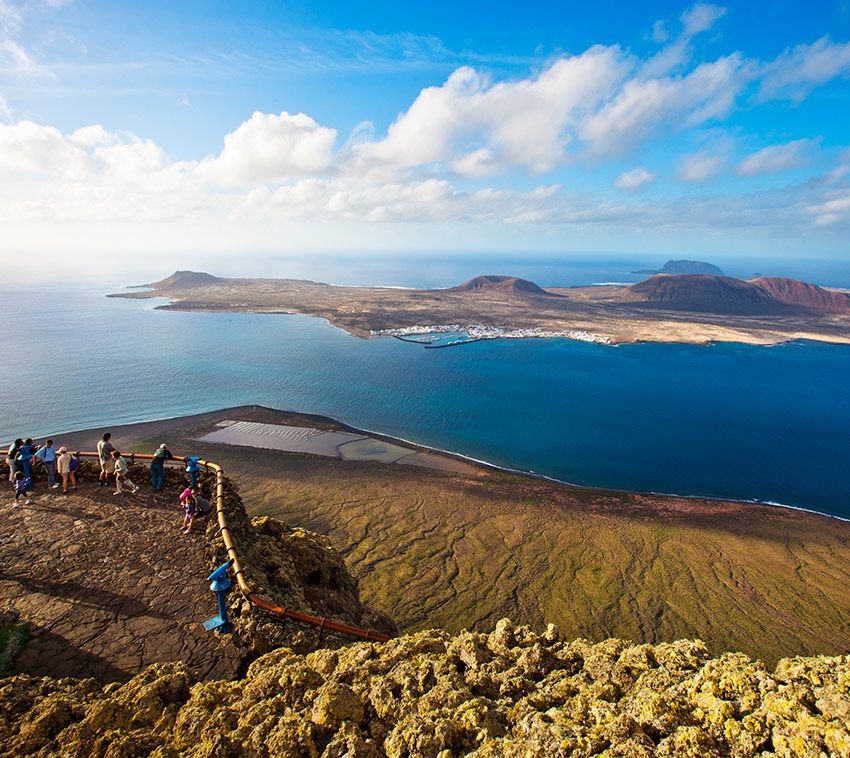 La isla de La Graciosa desde el Mirador del Río, de Lanzarote