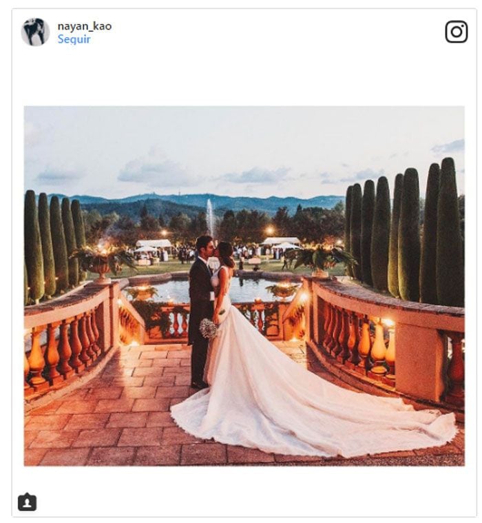 Nayan Kao y Nathan, concursante de Masterchef, el dia de su boda