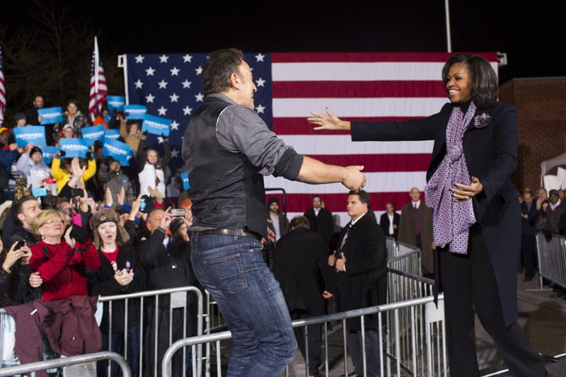 Bruce Springsteen y Michelle Obama