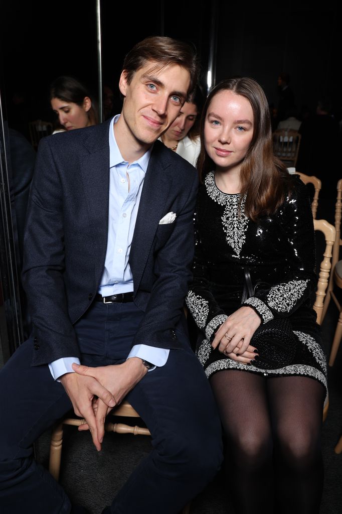 Ben Sylvester-Strautmann and Alexandra De Hanovre attend the Giambattista Valli Haute Couture Spring-Summer 2025 show as part of Paris Fashion Week on January 27, 2025 in Paris, France. (Photo by Pascal Le Segretain/Getty Images for Giambattista Valli)