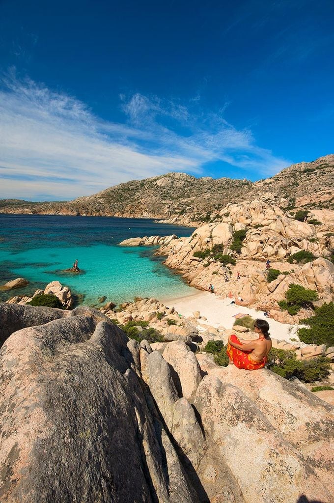 Cala Coticcio, isla Capreara 