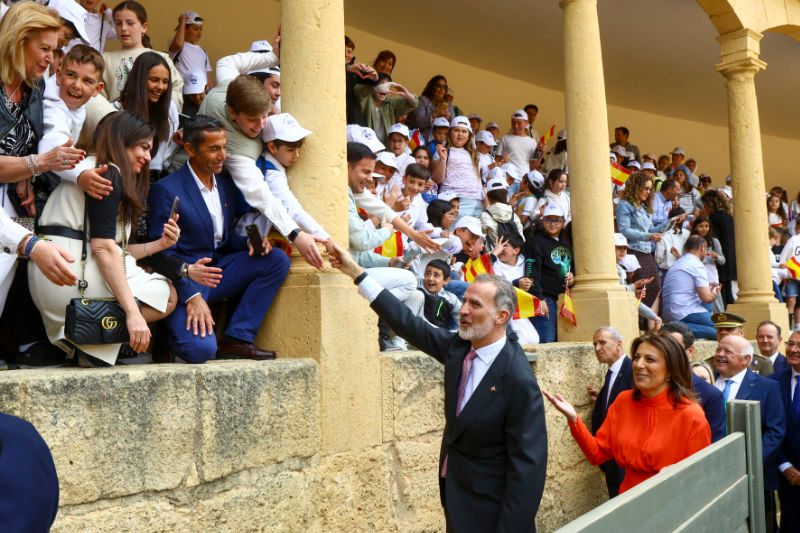 El rey Felipe en la plaza de toros de Ronda