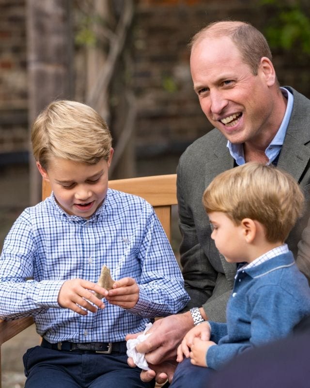 El príncipe Guillermo y sus hijos