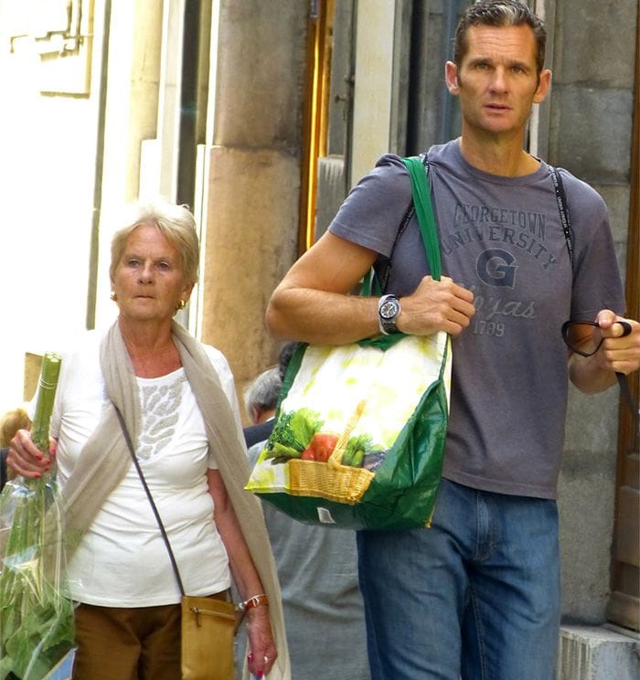 Iñaki Urdangarin y su madre