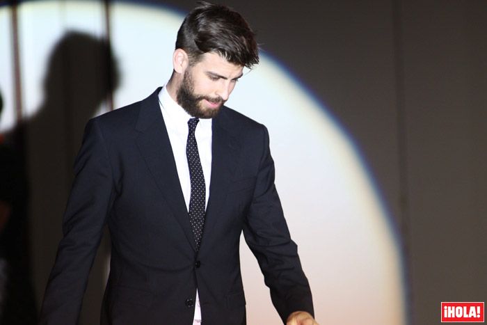 Gerard Piqué, el pasado 1 de febrero, en una gala deportiva en la que recibió sus primeras felicitaciones 
