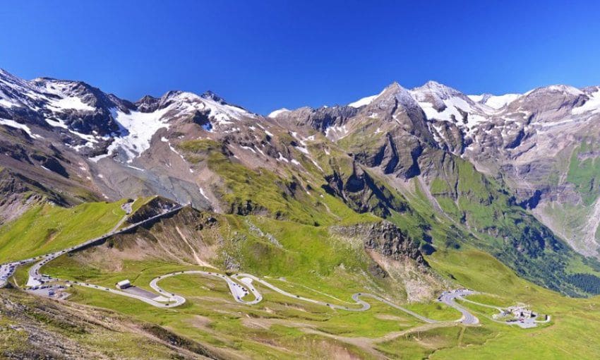 Carretera panorámica alpina de Grossglockner Hochalpenstrasse.