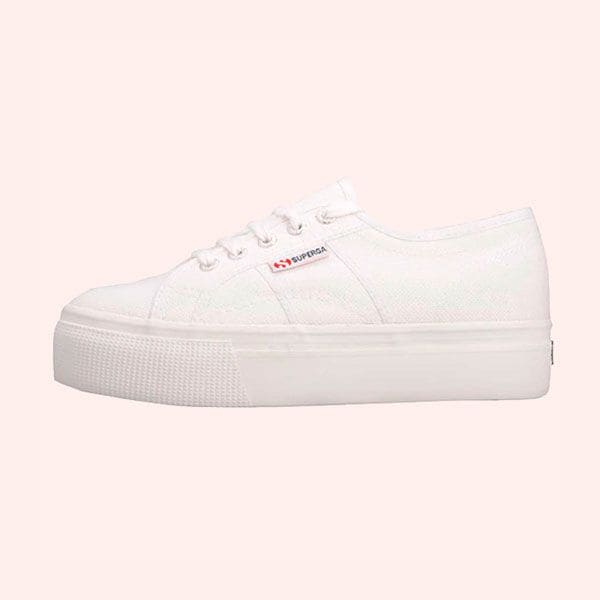 zapatillas superga blancas con plataforma