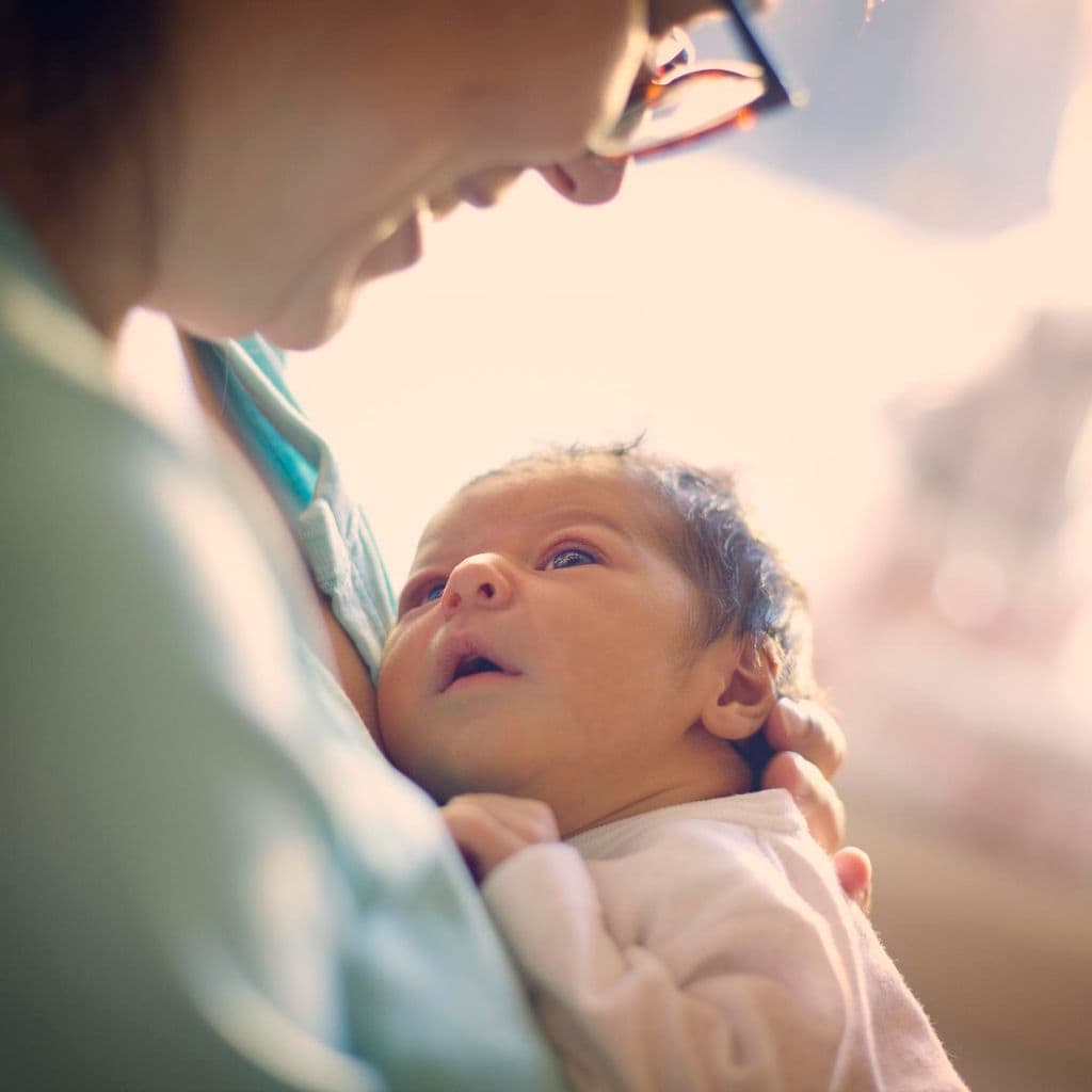 Madre con su bebé