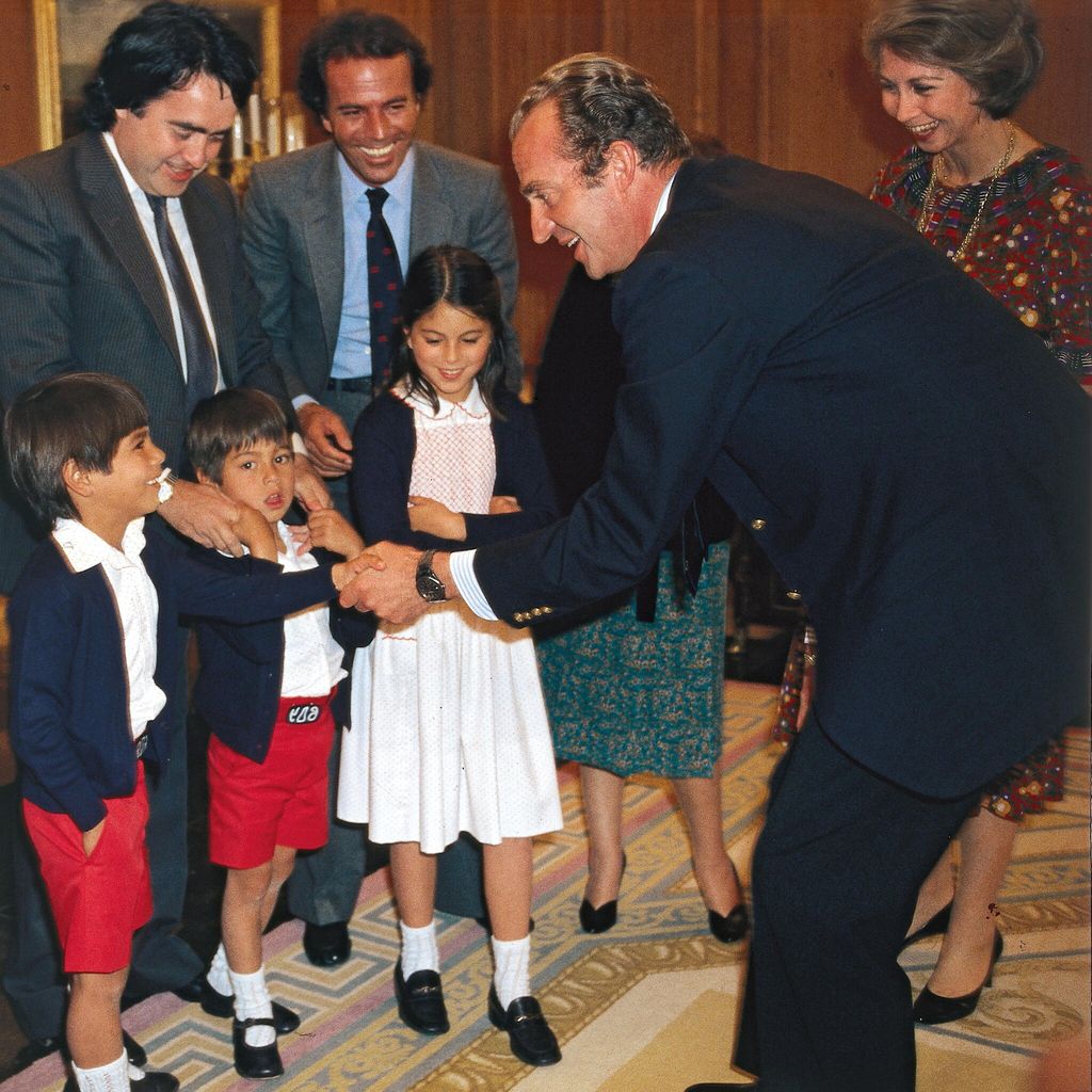 Rey Juan Carlos y Julio Iglesias