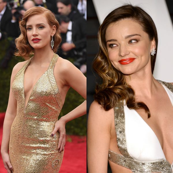 Miranda Kerr es la reina del 'melenón' suelto en cascada, en este casi con ondas y raya a un lado.
