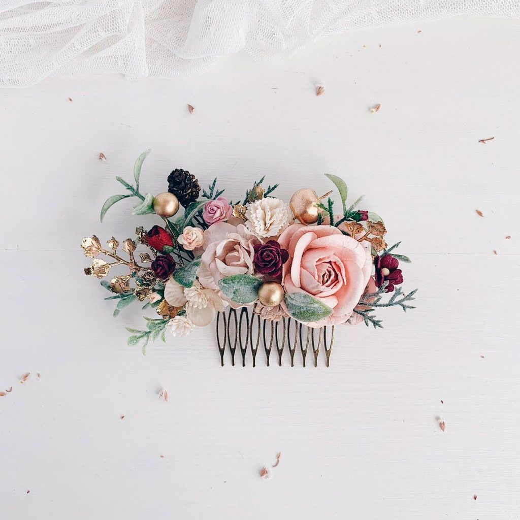 flower hair comb de serenity