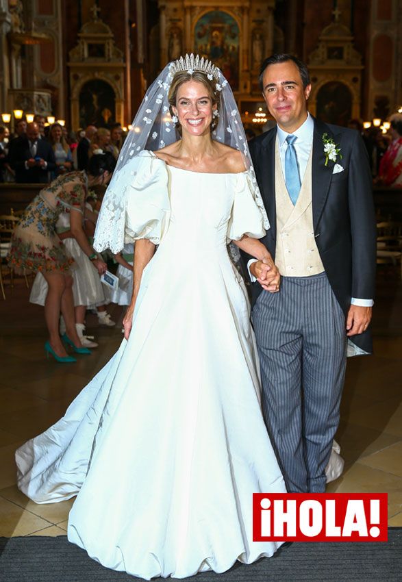 Maria Anunciata de Liechtenstein en su boda