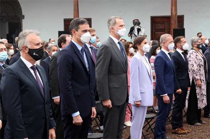 Los reyes Felipe y Letizia, en La Palma