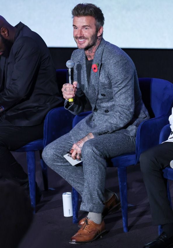 David Beckham en el estreno de su documental