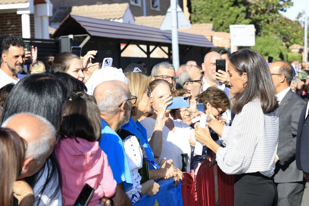 La reina Letizia durante la apertura del nuevo curso escolar en Azuqueca de Henares (Guadalajara) 11 de septiembre de 2024