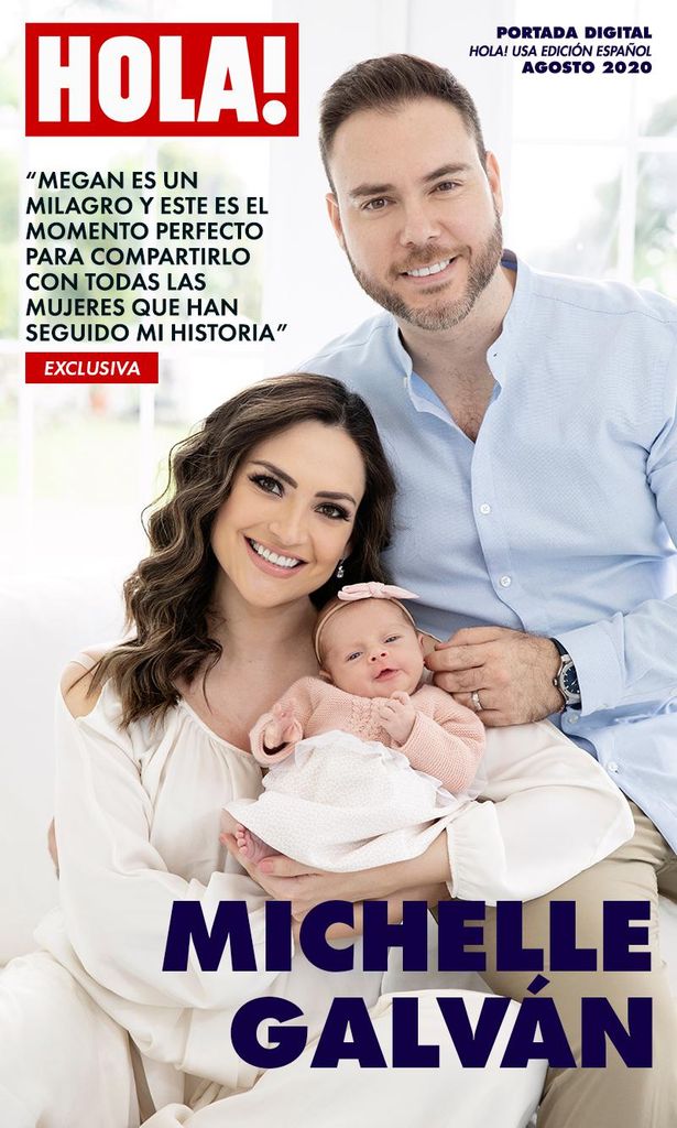 michelle galv n en la portada digital de hola usa en espa ol nos cuenta su historia sobre el nacimiento de su primera beb megan