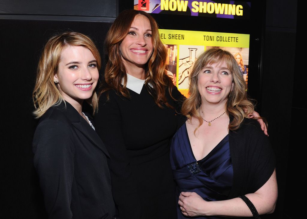 Julia Roberts con su sobrina Emma Roberts y su hermana Lisa Roberts en la premiere de 'Jesus Henry Christ' en 2012 en Los Ángeles