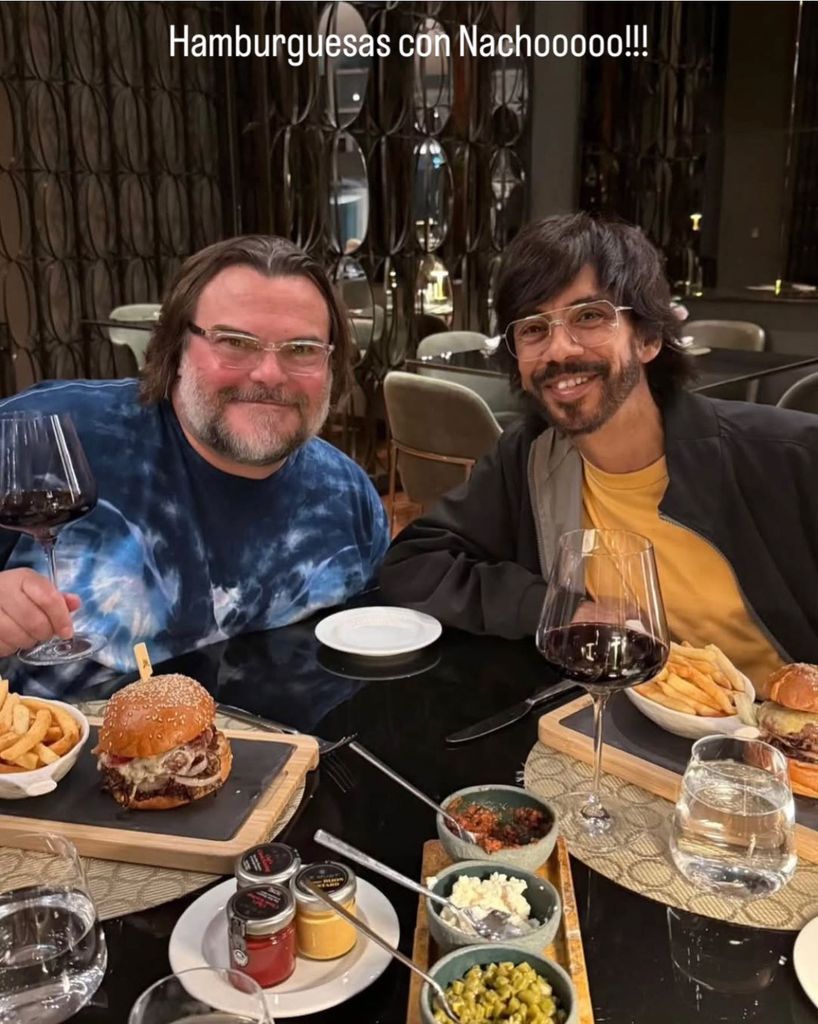 Jack Black también se reencontró con Héctor Jiménez, quien interpretó a 'Esqueleto' en 'Nacho Libre'