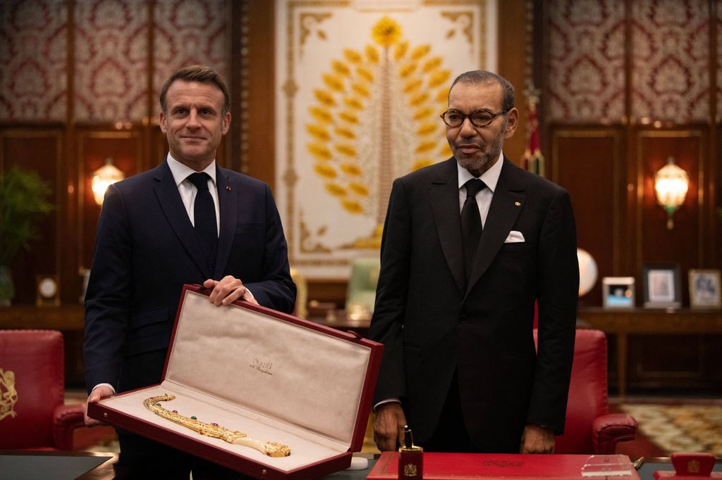 Mohamed VI recibe a Emmanuel Macron en Marruecos el 28 de octubre de 2024