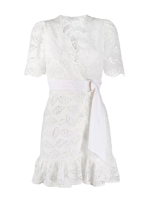 vestido blanco sandro paris