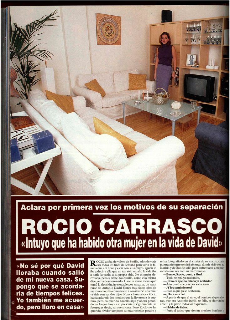 Entrevista de Rocío Carrasco en ¡HOLA! en 1999