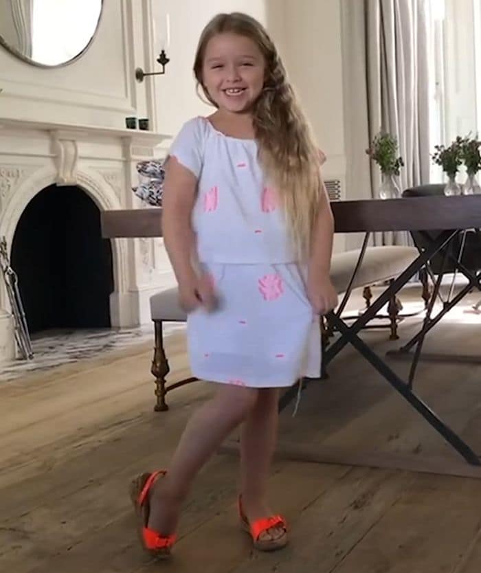 Harper Beckham de pequeña