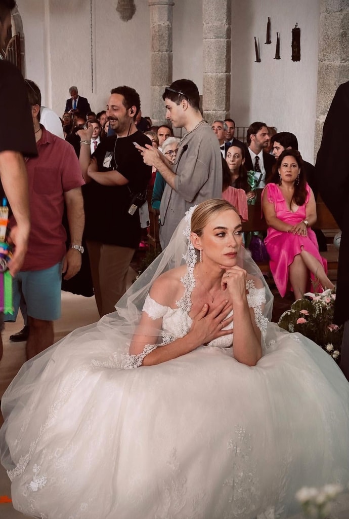 Marta Hazas con vestido de novia de Pronovias