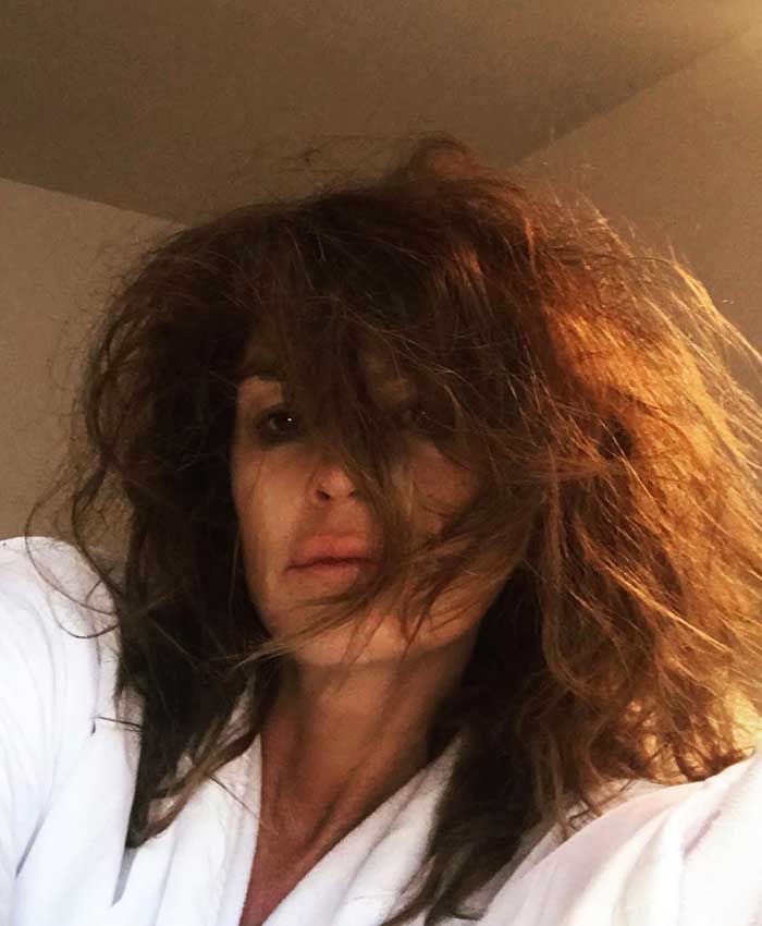 Cindy Crawford despeinada y sin desmaquillar en Instagram