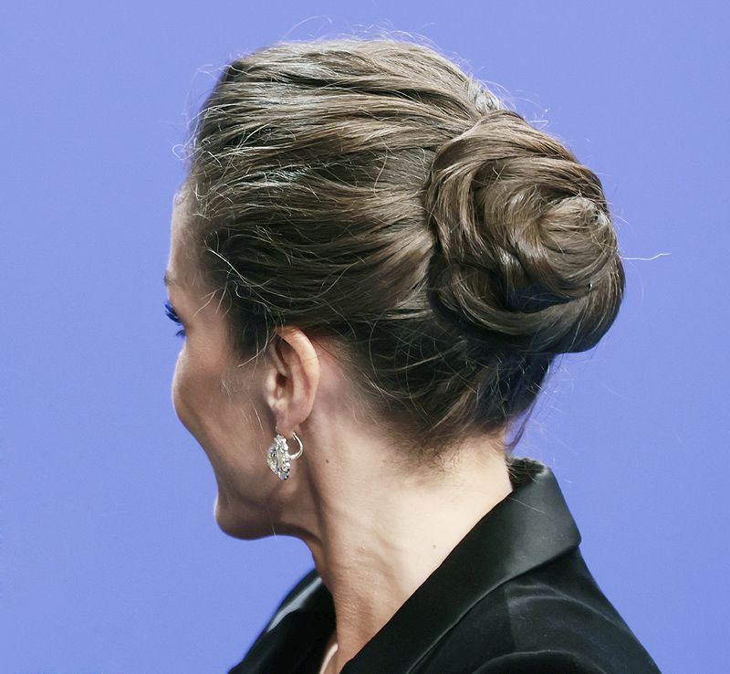 El moño caracola de la reina Letizia