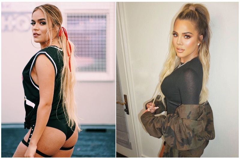 karol g khloe kardashian parecido02