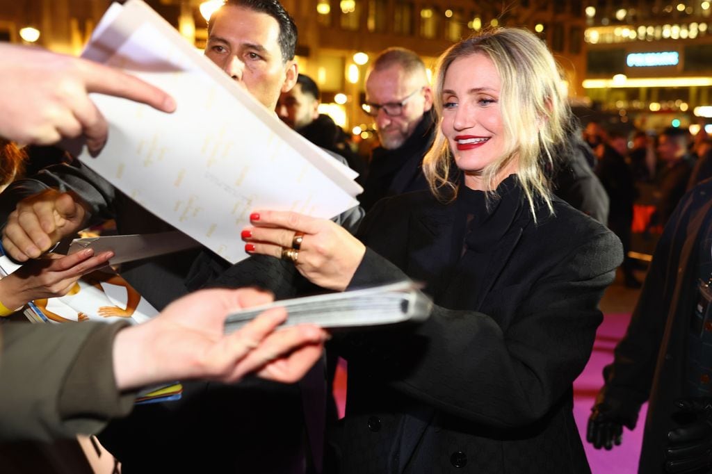 BERLIN, GERMANY - JANUARY 15: Cameron Diaz on the red carpet for the special screening of "Back in Action" at Zoo Palast on January 15, 2025 in Berlin, Germany. (Photo by Ben Kriemann/Getty Images for Netflix)