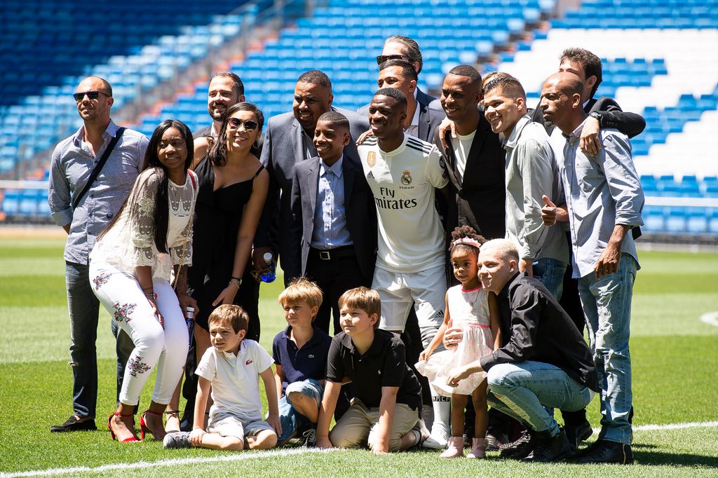 Vinícius Jr. durante su presentación como jugador del Real Madrid  el 20 de julio de 2018