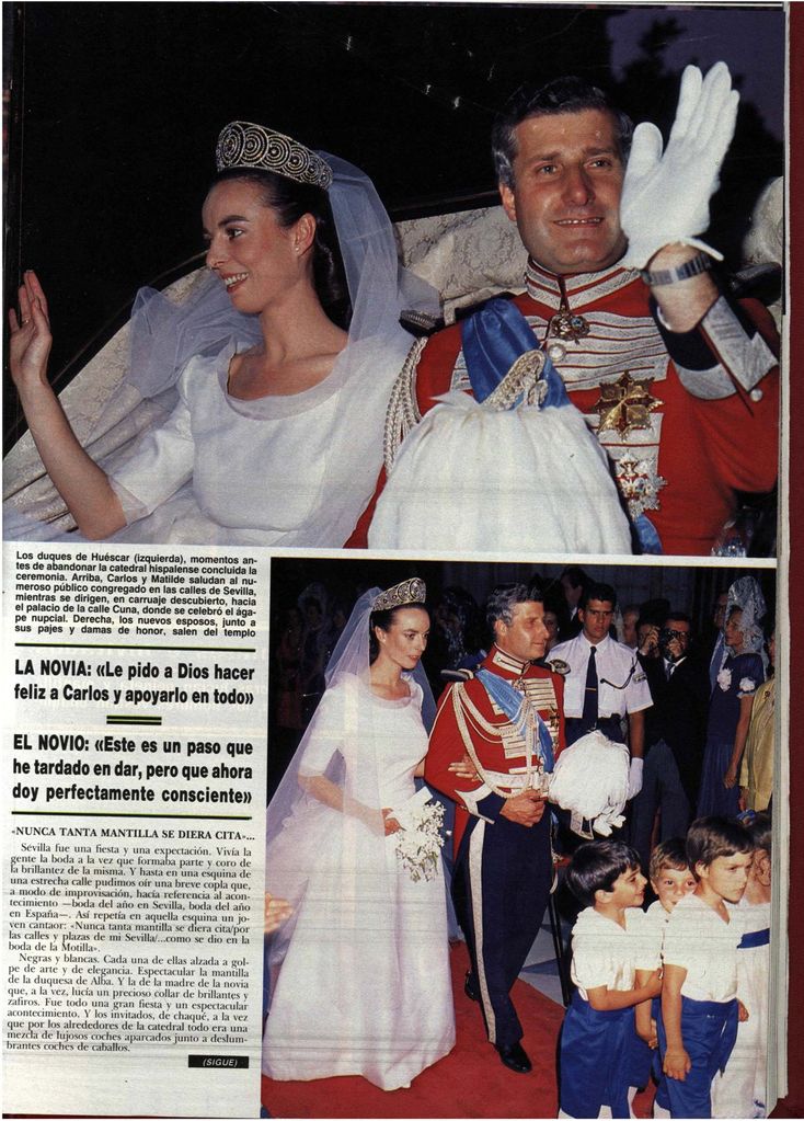 La gran boda sevillana del duque de Alba y Matilde Solís