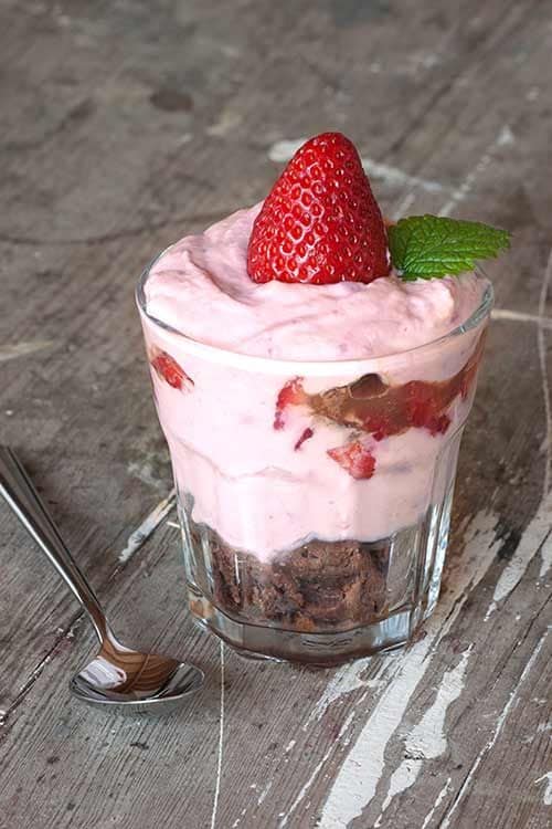 mousse-fresa