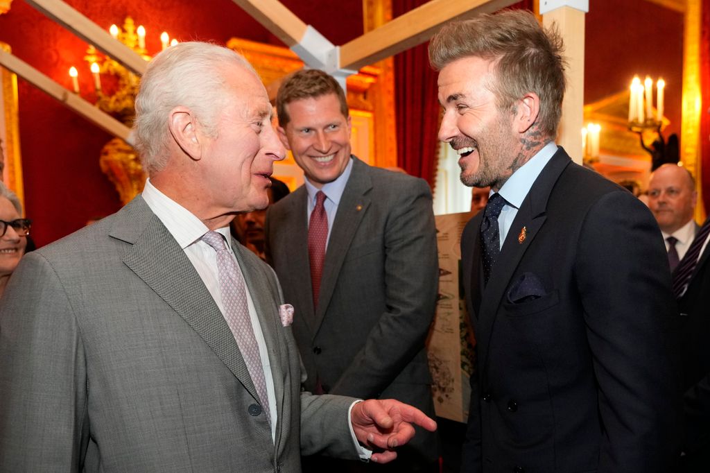 David Beckham en los premios de la fundación benéfica de Carlos III, de la que es embajador