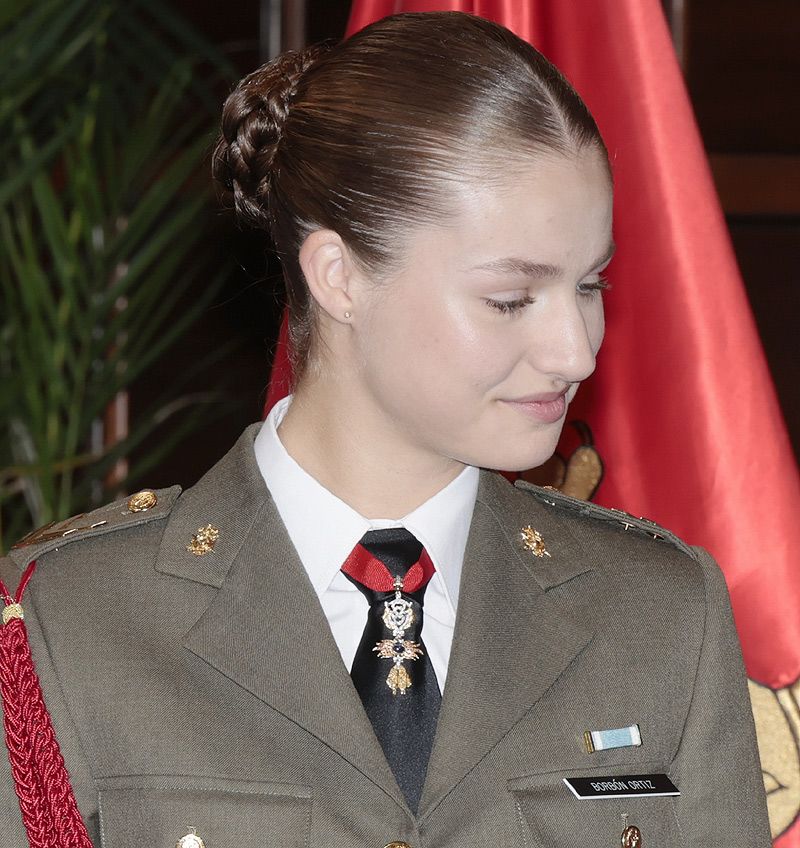 La princesa Leonor confía en su peinado con trenzas favorito