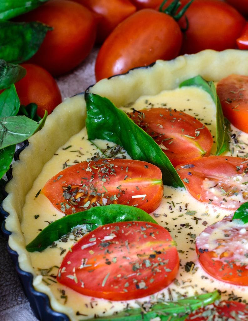 Tarta salad de tomates