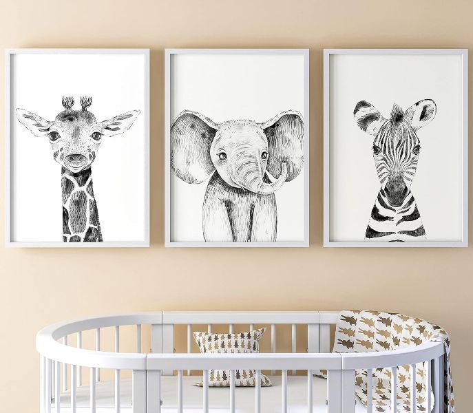 posters infantiles blanco negro