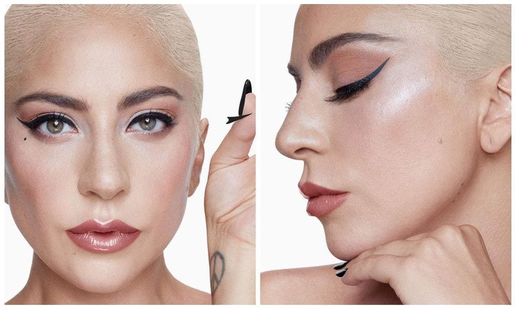 
 Lady Gaga usa las stickers Armor Wingtips de su línea de belleza Haus Laboratories

