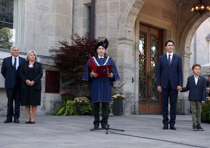 Justin Trudeau, proclamación de Carlos III