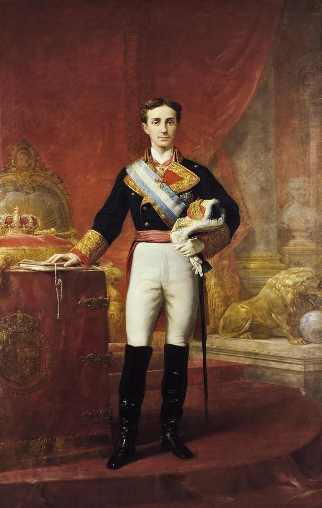 Alfonso XII de joven 