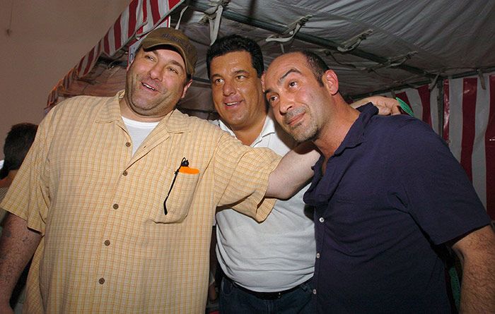 John Ventimiglia y sus compañeros de Los Soprano