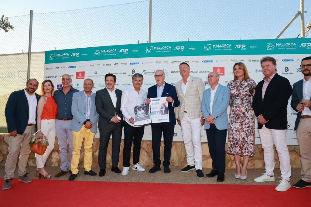 Vicente del Bosque y Toni Nadal en la Opening Gala del Mallorca Championships presented by waterdrop®