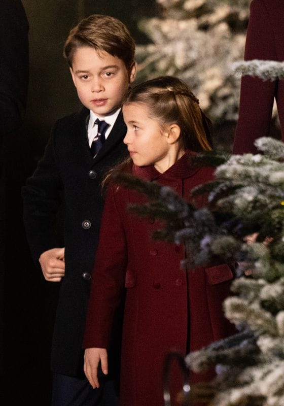 George y Charlotte de Gales en concierto de Navidad