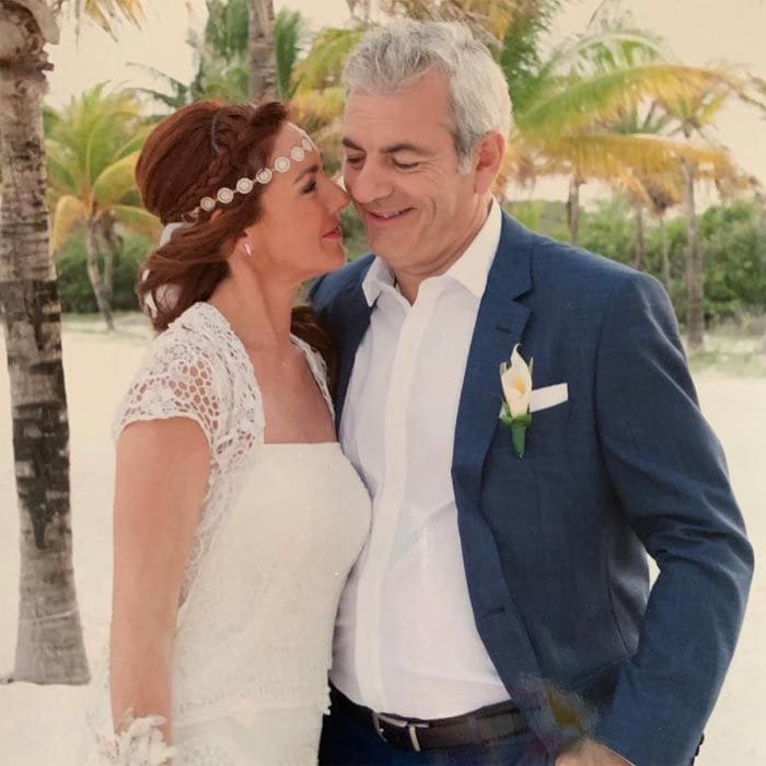 Carlos Sobera y su mujer Patricia el día de su boda