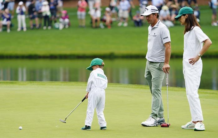 Kevin Kishner en el día de las familias en el torneo de Augusta