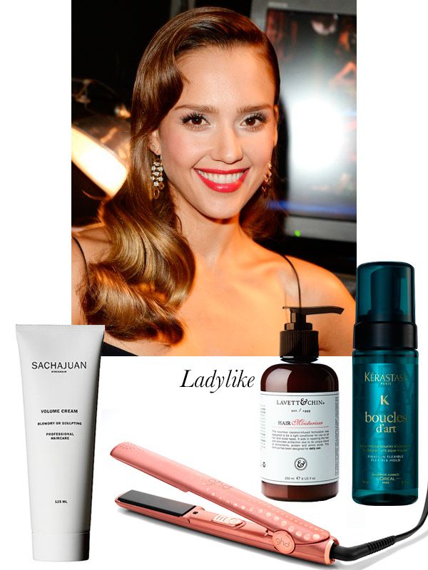 Look #2: Jessica Alba y las ondas ladylike.
